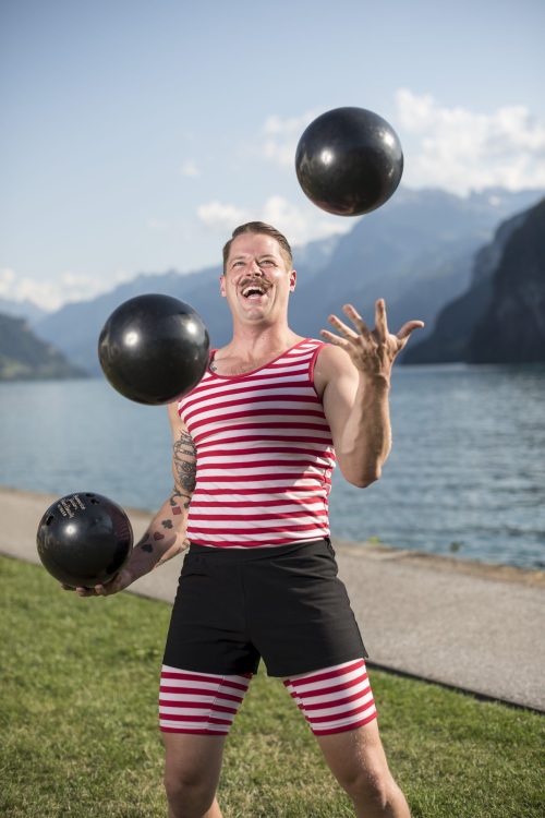 EWS GB 2018 - Aufnahmen mit Mighty Mike am Spettacolo in Brunnen. Aufgenommen, am 16. August 2018.